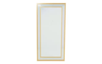 Simone Silver & Gold Floor Mirror