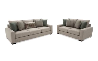 Camden Gray 98'' Sofa & 70'' Loveseat