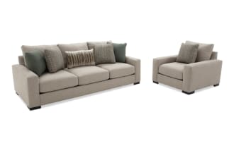 Camden Gray 98'' Sofa & Chair