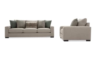Camden Gray 98'' Sofa & Chair