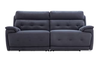 Rumor Blue 82'' Power Reclining Loveseat with Power Headrest