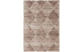 Peyton 5' x 8' Brown Geometric Rug