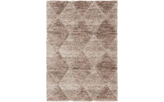 Peyton 5' x 8' Brown Geometric Rug