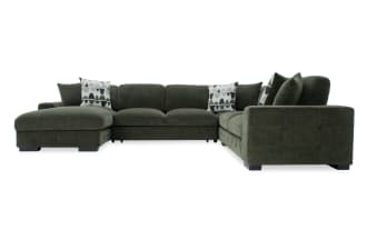 Playground Forest 145'' 4 Piece Left Arm Facing Chaise Sectional with Armless Pop-Up Sleeper