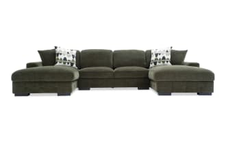 Playground Forest 148'' 3 Piece Dual Storage Chaise Sectional