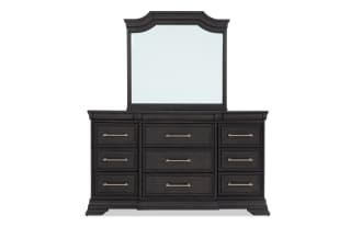 Avalon Espresso 9 Drawer Dresser & Mirror