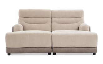 Phantom Beige 75'' Power Reclining Dual Chaise with USB & USB-C Ports