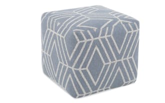 Macy Bluestone Pouf