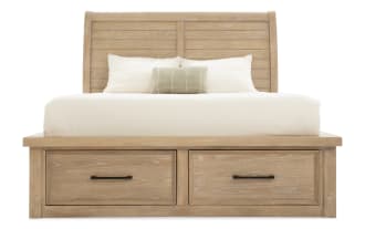 Hudson Queen Natural Storage Platform Bed