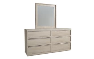 Delray White 6 Drawer Dresser & Mirror