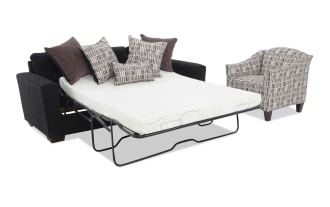 Dylan Sleeper Sofa with Queen Cooling Mattress & Accent Chair