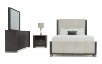 Catalina 4 Piece Upholstered Storage Platform Bedroom Set