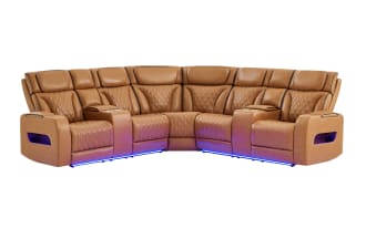 Cosmic Power Reclining 3 Piece Sectional with Power Headrest
