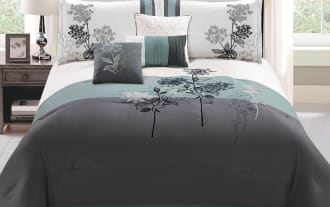 Elize King  Multi Floral 7 Piece Comforter Set