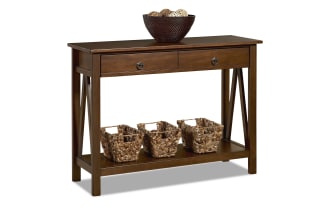 Apollo 42'' Brown Storage Console Table