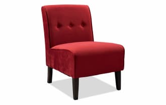 Vance Red Accent Chair