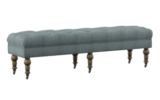 Delfina Washed Blue 62'' Bench