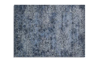 Clay 5' x 8' Blue Abstract Rug