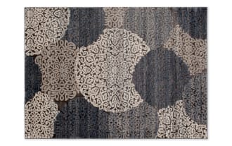 Hoboken 8' x 10' Gray Damask Rug
