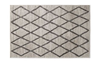 Chloe 5' x 8' White Geometric Rug