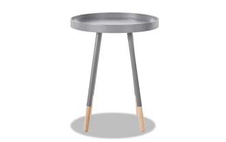 Fitz Frost Gray Round End Table