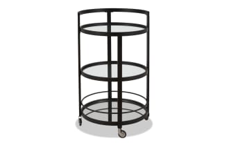 Constance Blackened Bronze Bar Cart