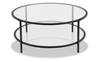 Linda Blackened Bronze Round Coffee Table