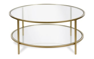 Linda Gold Round Coffee Table