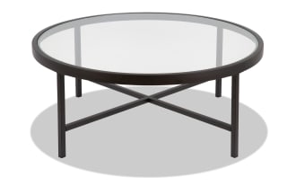 Norris Blackened Bronze Round Coffee Table