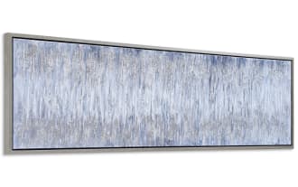 100% Handpainted Gray Day Framed Art