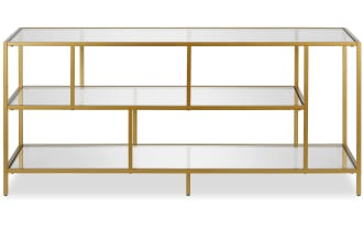Prest 55'' Brass TV Stand