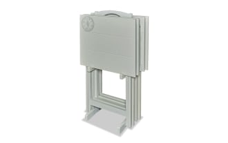 Compass Gray Folding Tray Table (Set of 4)