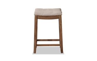 Ryann Gray Backless Upholstered Counter Height Stool