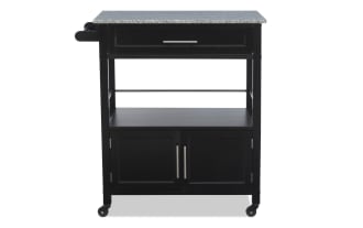 Kamara Black Kitchen Cart
