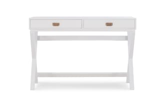 Rory White 2 Drawer Writing Desk