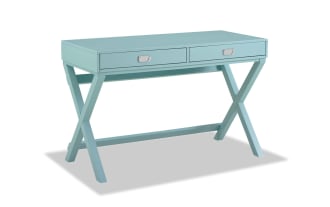 Rory Aqua 2 Drawer Writing Desk