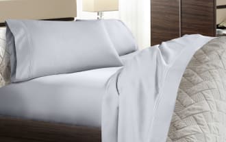 MyBob's Queen Blue Solid Premium Modal 4 Piece Sheet Set