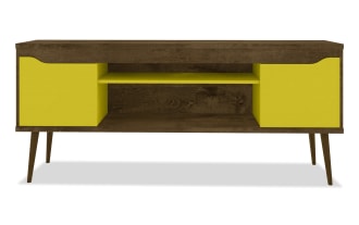 Giulia 63'' Brown & Yellow Storage TV Stand