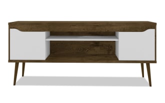 Giulia 63'' Brown & White Storage TV Stand