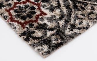 Wel 5' x 7' Gray Damask Rug