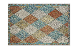 Katyusha 8' x 10' Blue Geometric Rug