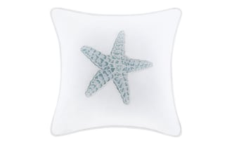 Star White Accent Pillow