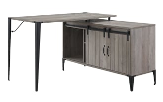 Kelli Gray L-Shape Desk