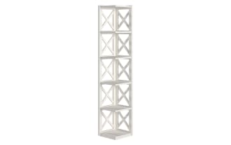 Rafael 63.9'' White 5 Shelf Bookcase