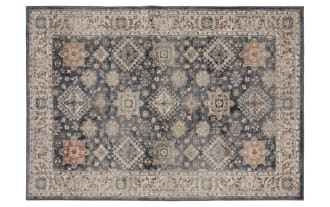Cami 3' x 5' Black Oriental Rug