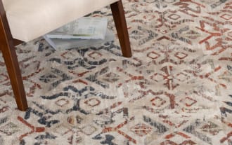 Solis 5' x 7' Beige Ikat Rug