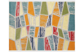 Duran 3' x 5' Multi Geometric Indoor/Outdoor Rug
