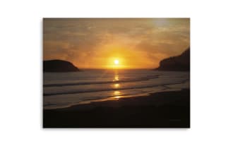 Ocean Sunset Canvas Wall Art