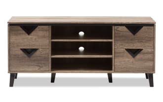 Cabot 55.5'' Light Brown Storage TV Stand