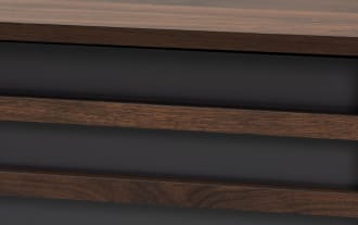 Bartley 70.9'' Brown & Gray Storage TV Stand